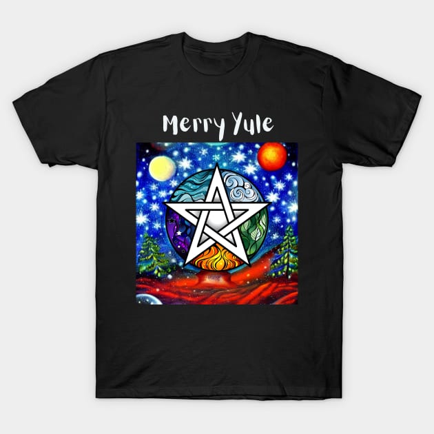 Merry Yule T-Shirt by FineArtworld7